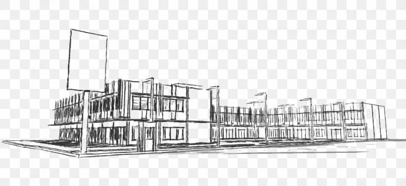 Architecture Sketch, PNG, 1600x734px, Architecture, Artwork, Black And White, Drawing, Elevation Download Free