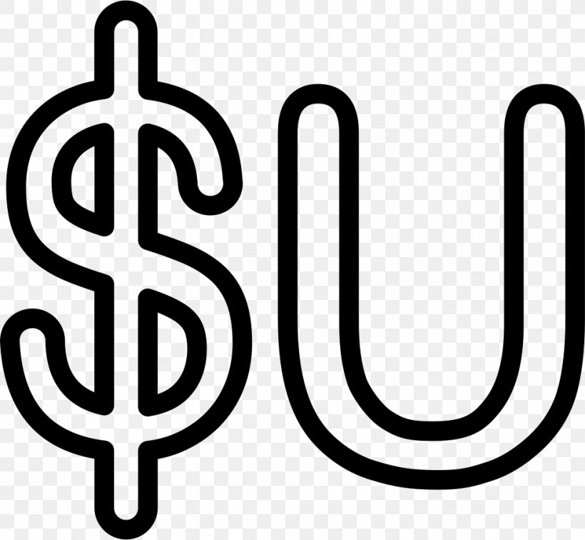 Currency Symbol Uruguayan Peso Brazilian Real Dollar Sign, PNG, 980x904px, Currency Symbol, Area, Black And White, Bolivian Boliviano, Brand Download Free