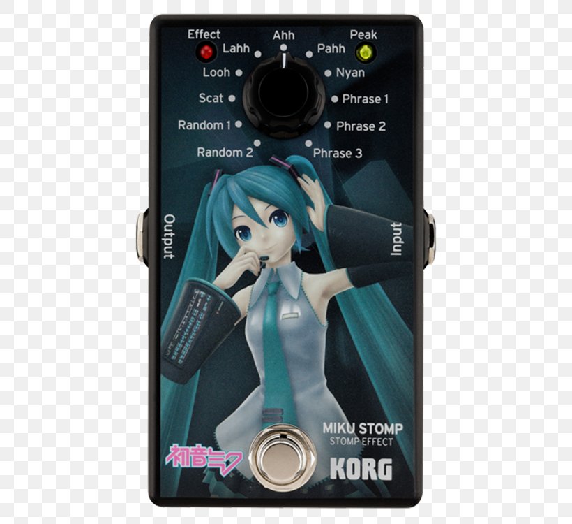 Effects Processors & Pedals Hatsune Miku KORG MIKU STOMP Guitar, PNG, 750x750px, Watercolor, Cartoon, Flower, Frame, Heart Download Free