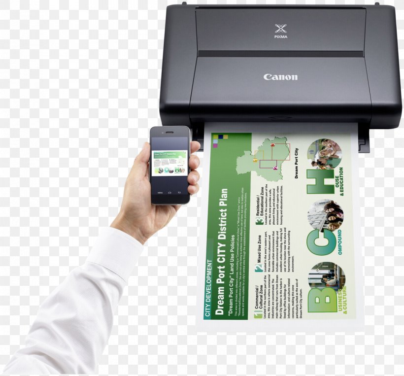 Inkjet Printing Printer Canon PIXMA IP110 Ink Cartridge, PNG, 1200x1118px, Inkjet Printing, Airprint, Canon, Color, Color Printing Download Free