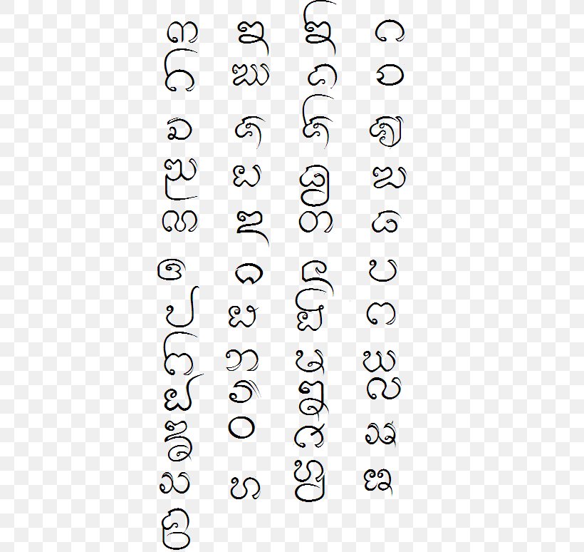 Lan Na Tai Tham Script Northern Thai Wikipedia, PNG, 416x774px, Lan Na, Area, Auto Part, Black And White, Khmer Download Free