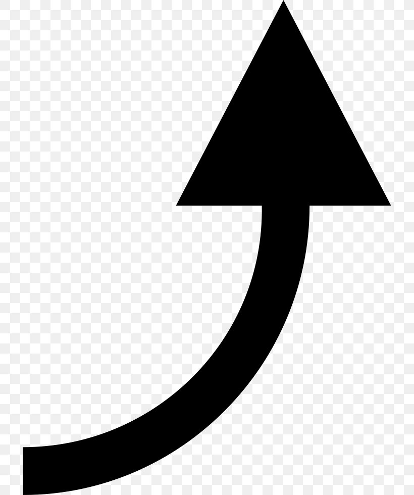 Arrow Curve, PNG, 730x980px, Curve, Area, Black, Black And White, Cdr Download Free