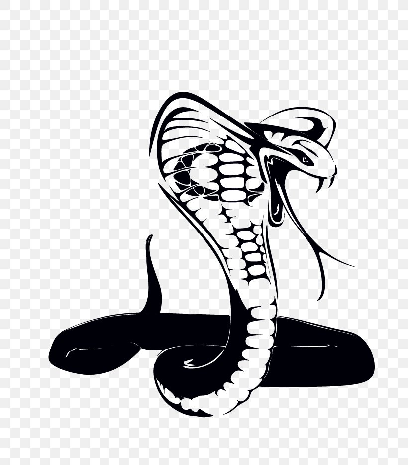 Snake King Cobra Decal Clip Art, PNG, 772x934px, Snake, Art, Black, Black And White, Carnivoran Download Free