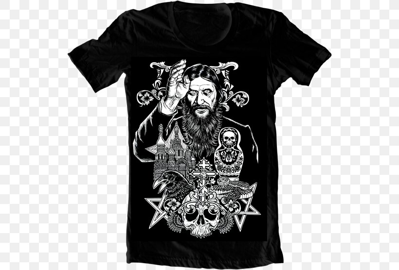 T-shirt Clothing Sleeve Cotton, PNG, 544x556px, Tshirt, Aleister Crowley, Art, Beard, Black Download Free