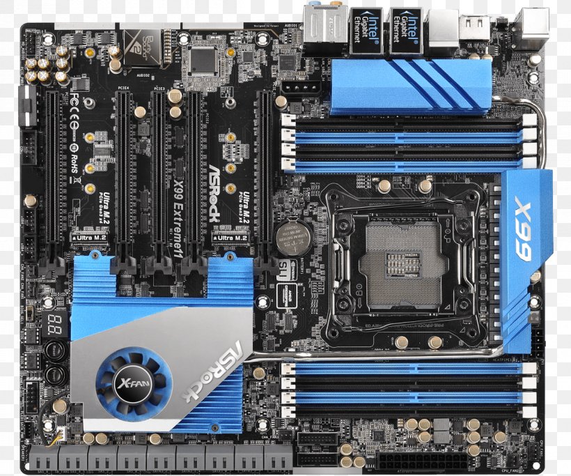 ASRock X99 Extreme11 LGA 2011-v3 Intel X99 SATA 6Gb/s USB 3.0 Extended ATX Intel Motherboard ASRock X99 Extreme11 LGA 2011-v3 Intel X99 SATA 6Gb/s USB 3.0 Extended ATX Intel Motherboard, PNG, 1200x1000px, Intel, Asrock, Atx, Central Processing Unit, Chipset Download Free