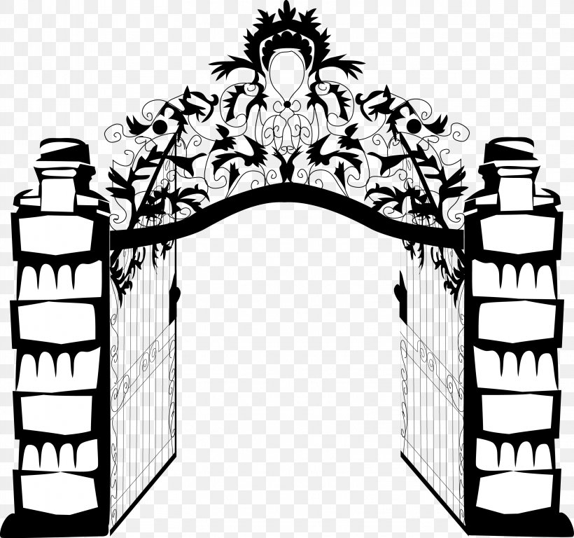 Door Illustration, PNG, 3234x3030px, Door, Arch, Architecture, Black And White, Gate Download Free
