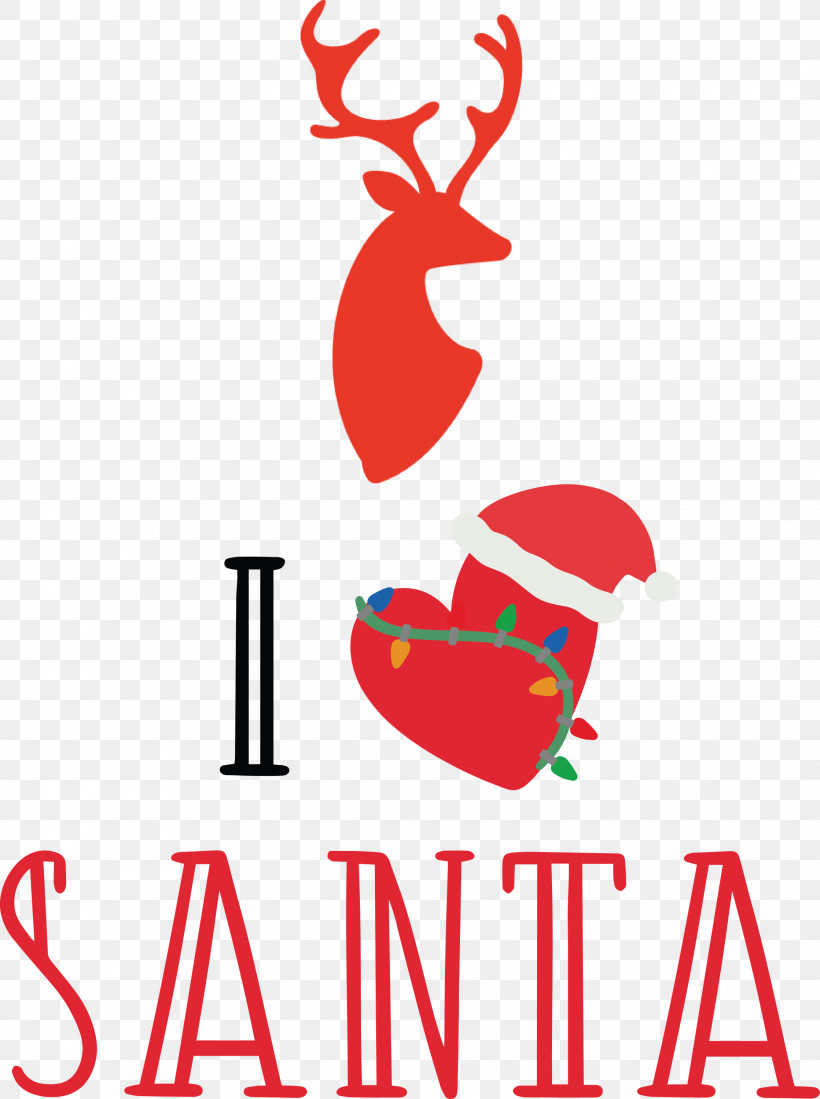 I Love Santa Santa Christmas, PNG, 2237x3000px, I Love Santa, Christmas, Geometry, Line, Logo Download Free
