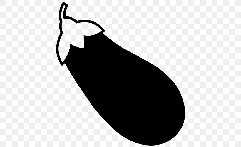 Clip Art Aubergines Emoji, PNG, 500x500px, Aubergines, Bell Peppers And Chili Peppers, Black White M, Blackandwhite, Eggplant Download Free