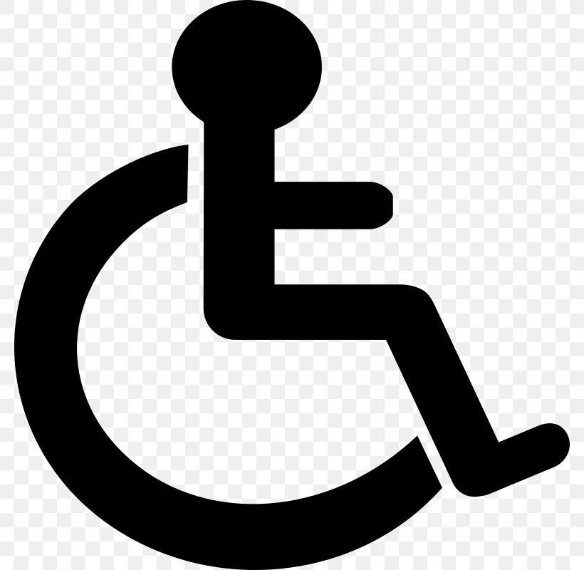 Disability Disabled Parking Permit Sign Wheelchair Clip Art, PNG, 780x800px, Disability, Accessibility, Area, Artwork, Black And White Download Free