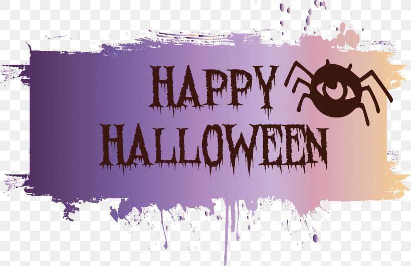 Happy Halloween, PNG, 2999x1939px, Happy Halloween, Banner, Logo, M, Poster Download Free