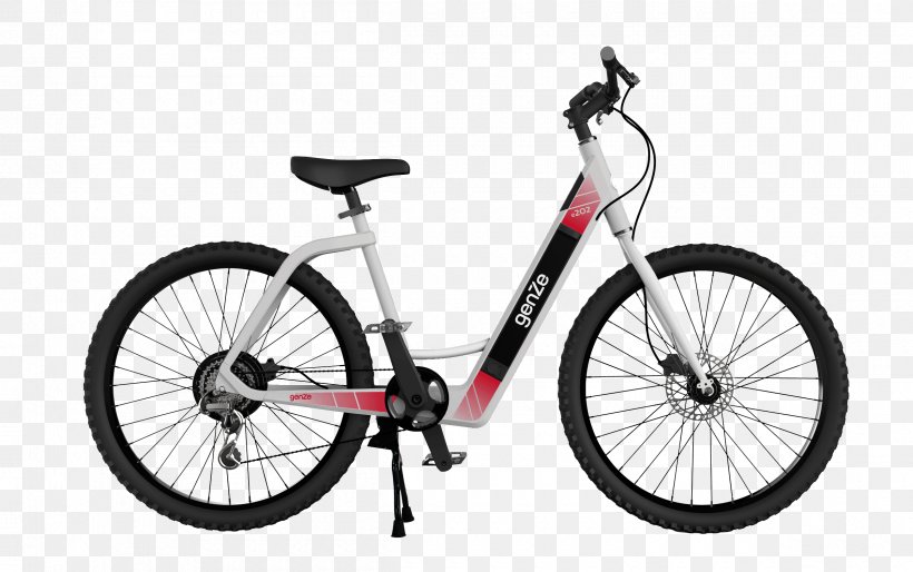 Scooter Electric Bicycle GenZe Mountain Bike, PNG, 2400x1506px, Scooter, Bicycle, Bicycle Accessory, Bicycle Drivetrain Part, Bicycle Fork Download Free