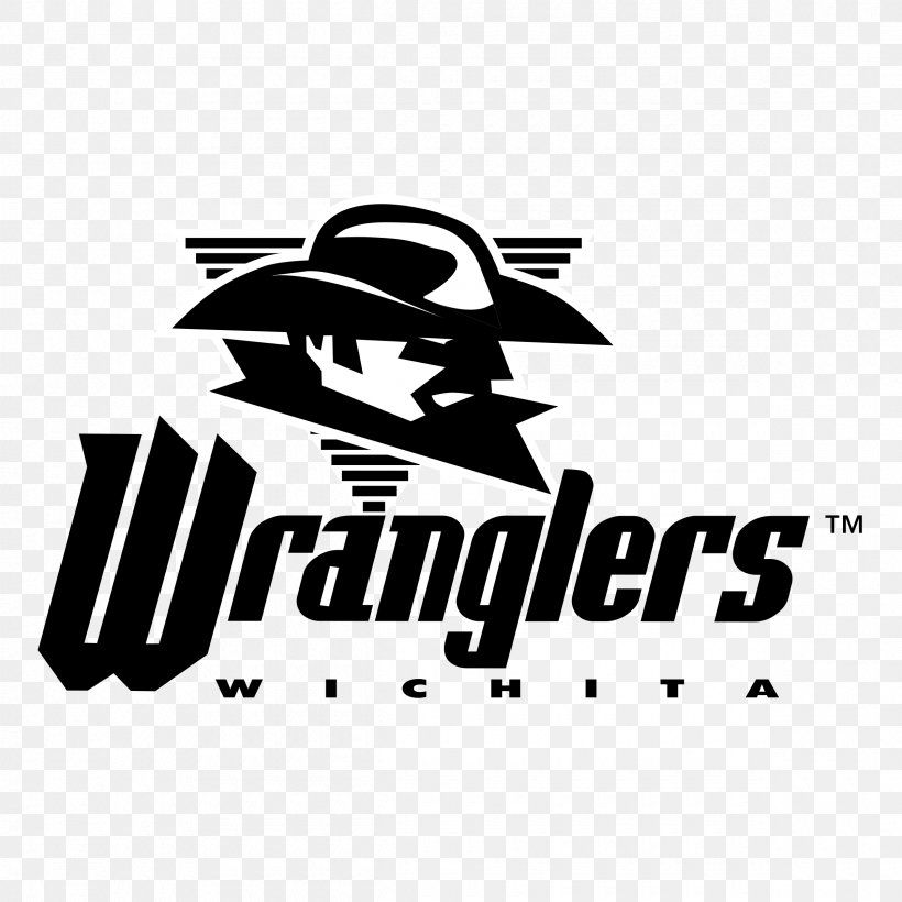 Wichita Wranglers Logo Font Brand, PNG, 2400x2400px, Wichita Wranglers, Black, Black And White, Black M, Brand Download Free