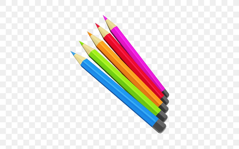 Colored Pencil Pens 鉛筆画, PNG, 512x512px, 3d Computer Graphics, Pencil, Colored Pencil, Creativity, Office Supplies Download Free
