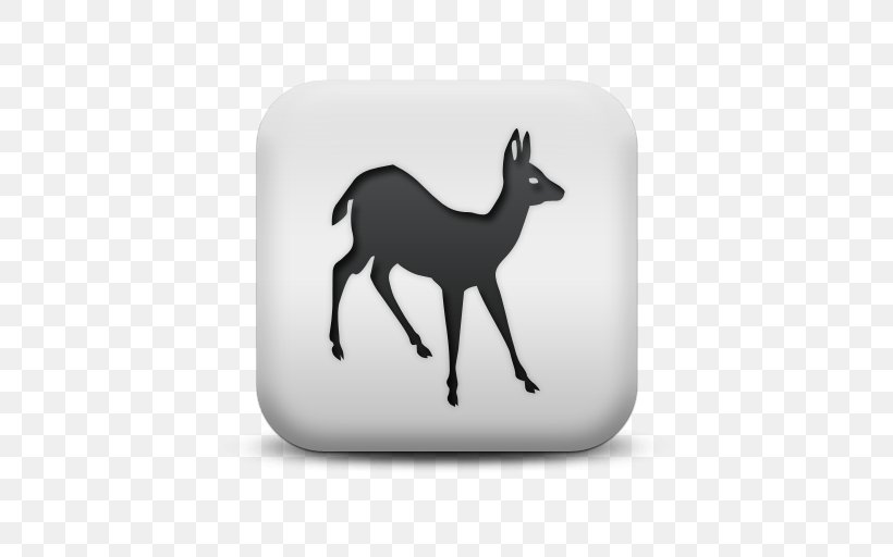 White-tailed Deer Clip Art, PNG, 512x512px, Deer, Antelope, Antler, Black And White, Cattle Like Mammal Download Free
