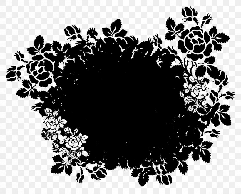 Floral Wreath, PNG, 1200x967px, Rose, Blackandwhite, Doily, Floral Design, Flower Download Free