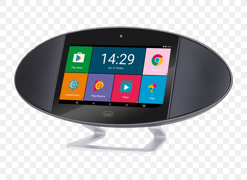 Display Device TREVI Soundpad 360 Internet Multimedia Trevi DS 1976 BK Speaker, PNG, 800x600px, Display Device, Electronic Device, Electronics, Gadget, Hardware Download Free