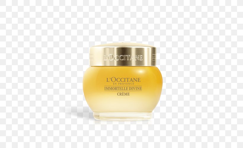 Lotion L'Occitane En Provence L'Occitane Immortelle Divine Cream Cosmetics, PNG, 500x500px, Lotion, Beauty, Cosmetics, Cream, Face Download Free