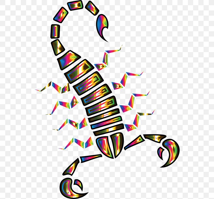 Scorpion Color Arachnid Prism Clip Art, PNG, 558x764px, Scorpion, Abstract Art, Animal, Arachnid, Artwork Download Free