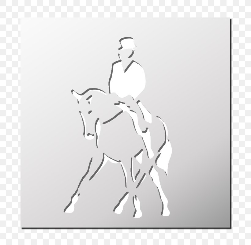The Artful Stencil Dressage Horse Stencil