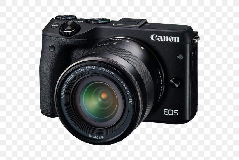Canon EOS M3 Canon EF-M 18–55mm Lens Canon EOS M10 Canon EF-S 18–55mm Lens Camera, PNG, 550x550px, Canon Eos M3, Camera, Camera Accessory, Camera Lens, Cameras Optics Download Free