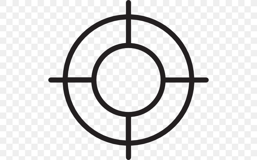 Bullseye Target Corporation, PNG, 512x512px, Bullseye, Area, Black And White, Line Art, Reticle Download Free