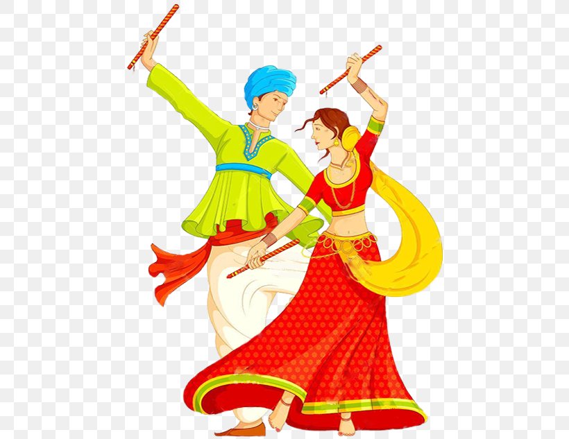 Garba Dandiya Raas Dance Royalty-free Clip Art, PNG, 464x633px, Garba, Art, Clothing, Costume, Costume Design Download Free