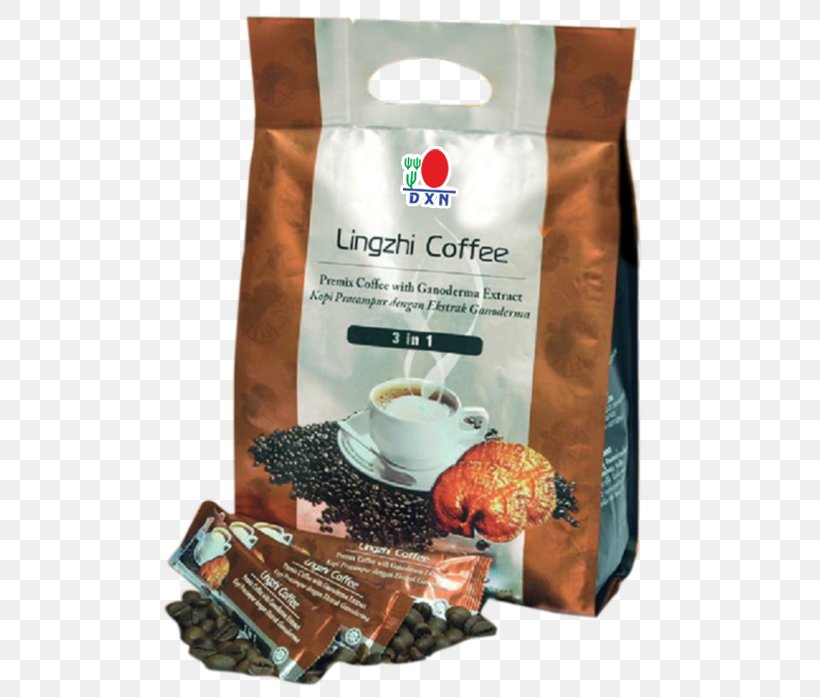 Instant Coffee Lingzhi Mushroom DXN Non-dairy Creamer, PNG, 510x697px, Coffee, Asian Ginseng, Coffee Bean, Drink, Dxn Download Free
