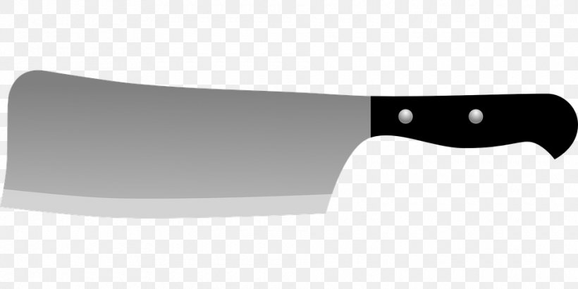 Machete Throwing Knife Kitchen Knife Blade, PNG, 960x480px, Machete, Black, Black And White, Blade, Cold Weapon Download Free