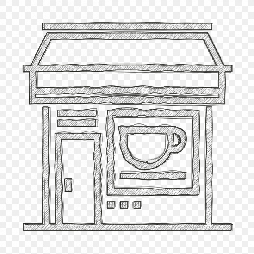 Cafe Icon City Icon, PNG, 1250x1256px, Cafe Icon, Black And White, City Icon, Furniture, Line Download Free