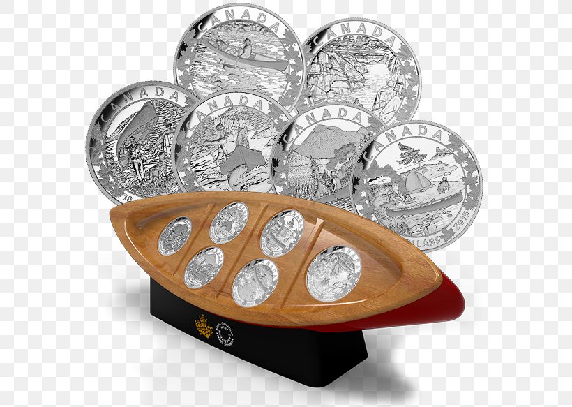 Canada Canoe Coin Set Silver, PNG, 599x583px, Canada, Bling Bling, Box, Canoe, Coin Download Free