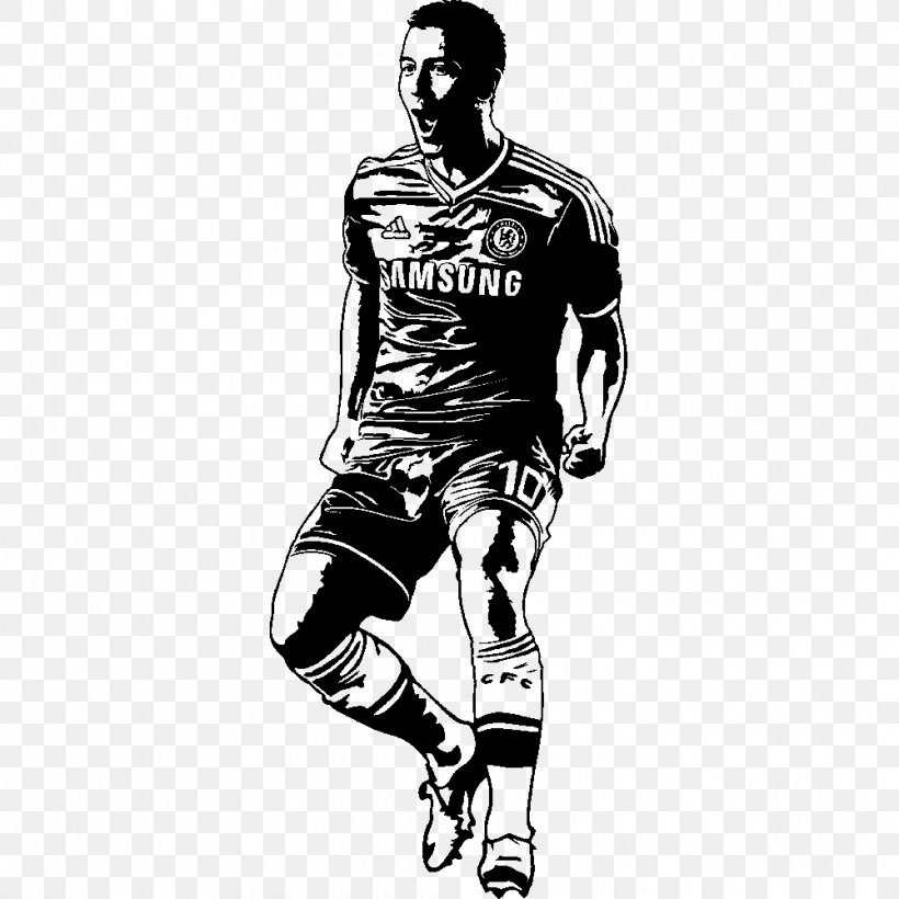 Chelsea F.C. Belgium National Football Team Wall Decal Sticker, PNG, 1000x1000px, Chelsea Fc, Arm, Baseball Equipment, Belgium National Football Team, Black And White Download Free