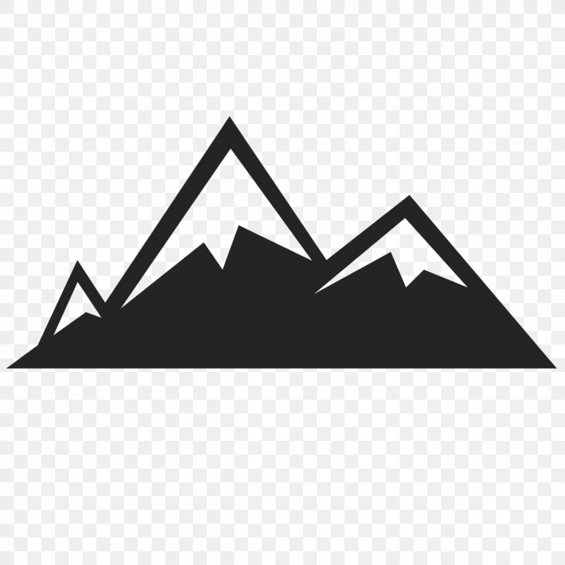 Mountain Range The Noun Project Bill Rapp, PNG, 1200x1200px, Mountain, Black, Black And White, Brand, Landscape Download Free