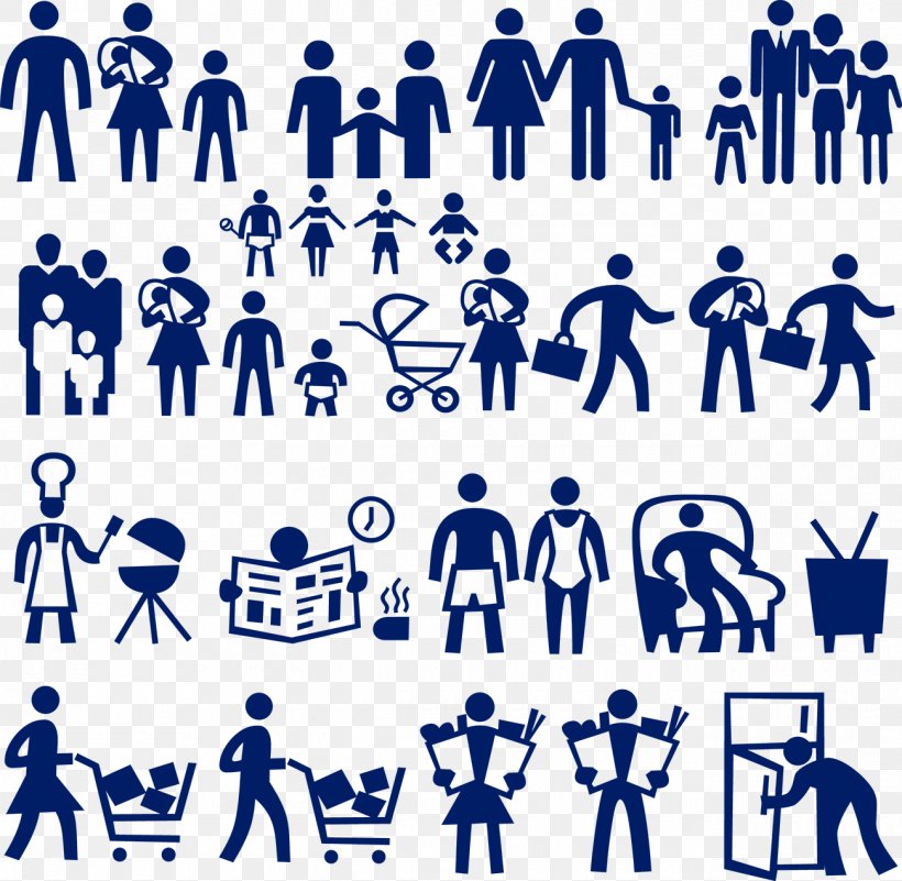 Family Silhouette Icon, PNG, 1300x1271px, Family, Area, Black And White, Blue, Child Download Free