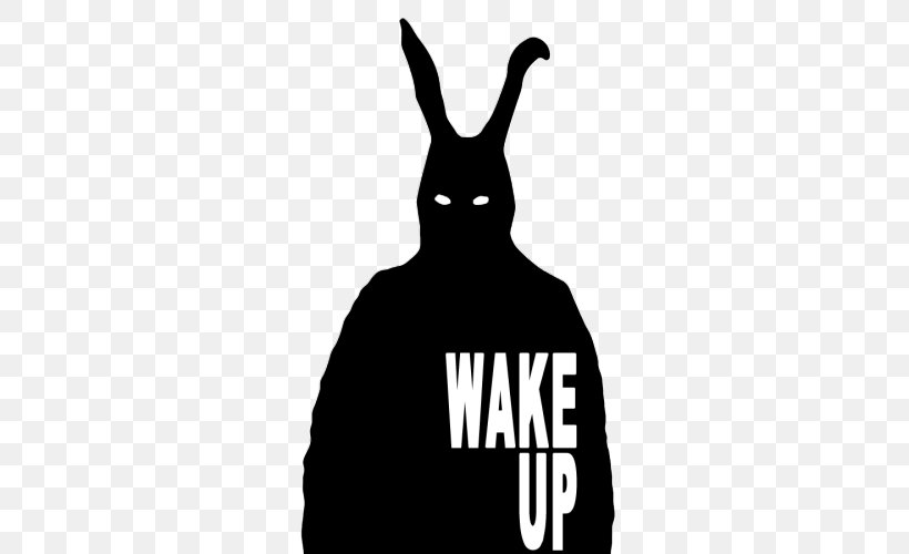 Decal YouTube Sticker T-shirt Film, PNG, 500x500px, Decal, Black, Black And White, Brand, Donnie Darko Download Free