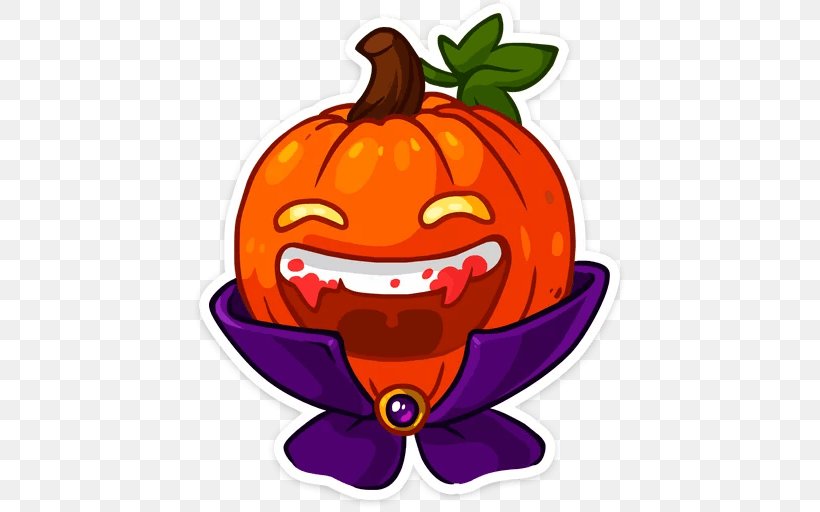 Sticker Telegram Jack-o'-lantern VKontakte Clip Art, PNG, 512x512px, Sticker, Food, Fruit, Halloween, Holiday Download Free