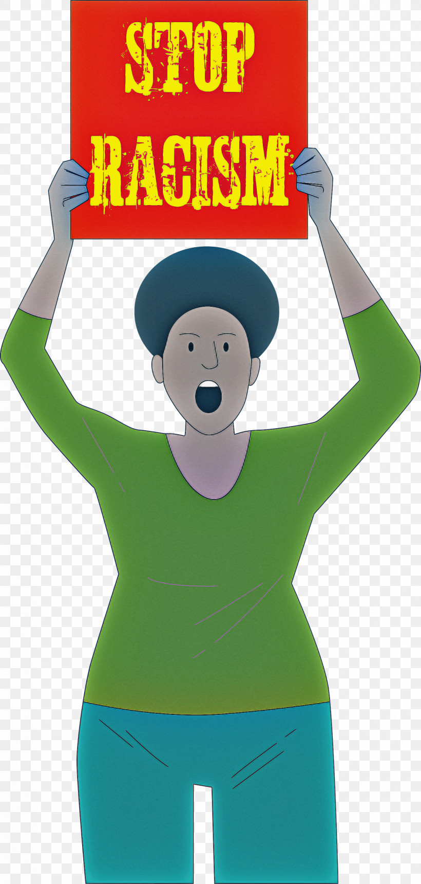 STOP RACISM, PNG, 1430x3000px, Stop Racism, Behavior, Biology, Cartoon, Green Download Free