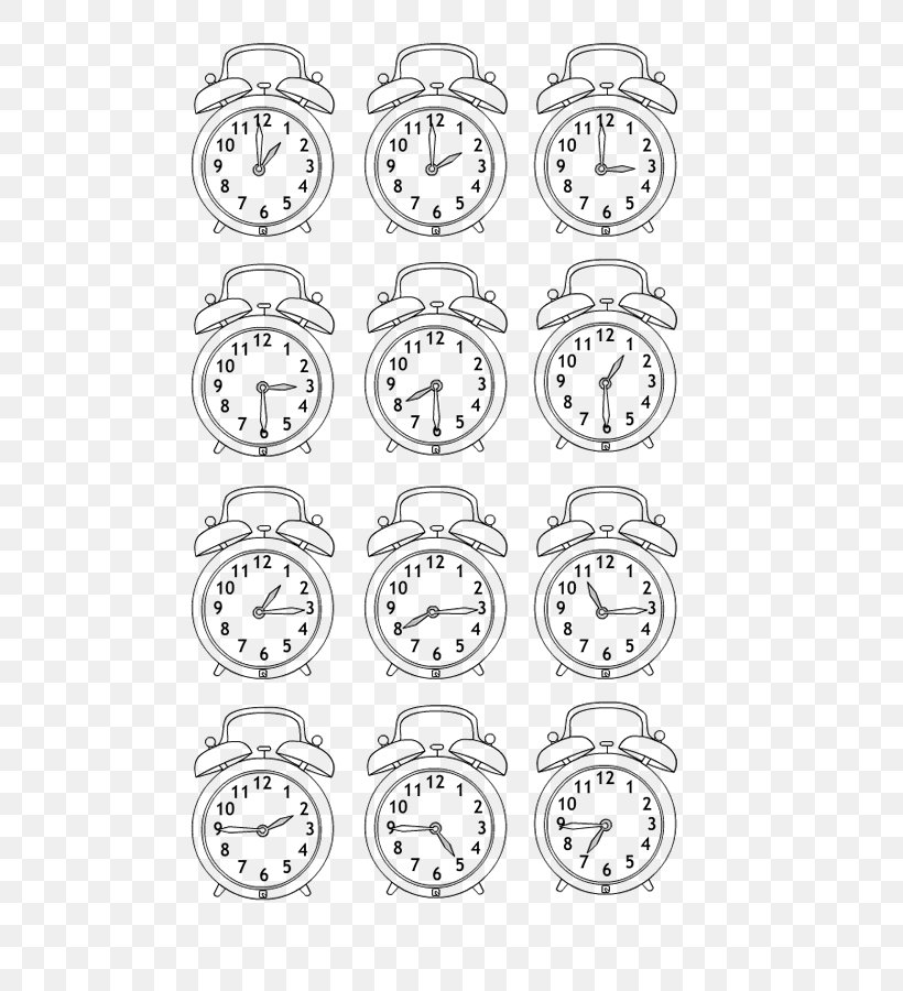 Alarm Clocks Kleurplaat Color School, PNG, 700x900px, Clock, Alarm Clocks, Area, Black And White, Color Download Free