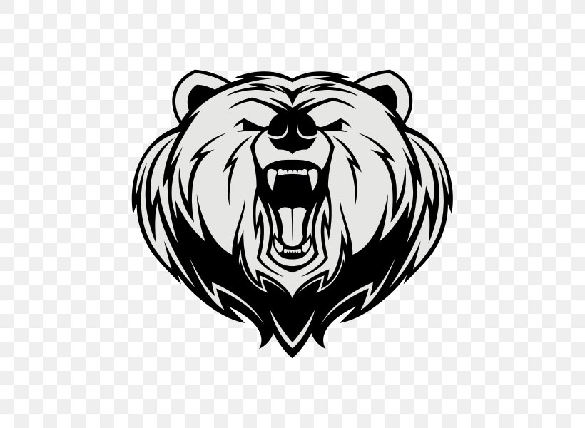 Bear Logo, PNG, 600x600px, Bear, Big Cats, Black, Black And White, Carnivoran Download Free