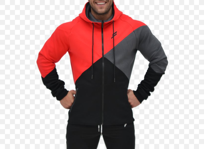 red hoodie black pants