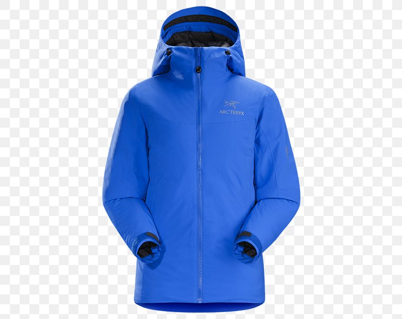 Hoodie T-shirt Jacket Arc'teryx Clothing, PNG, 650x650px, Hoodie, Blue, Bluza, Clothing, Cobalt Blue Download Free