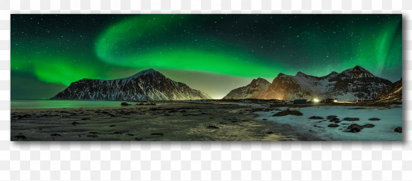 Aurora Lofoten Photography Sky Flakstad, PNG, 1500x662px, Aurora, Atmosphere Of Earth, Flakstad, Landscape, Light Download Free
