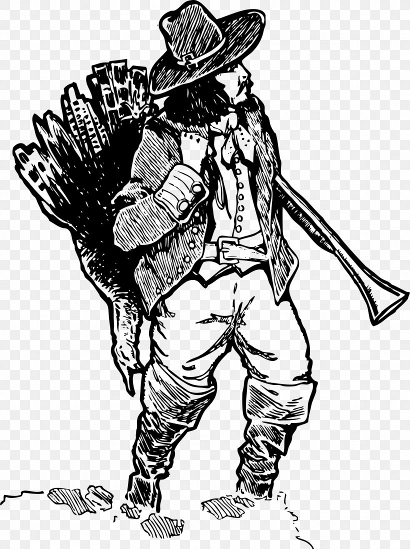Turkey Hunting Pilgrim Clip Art, PNG, 1792x2400px, Hunting, Armour, Art, Bird, Black And White Download Free