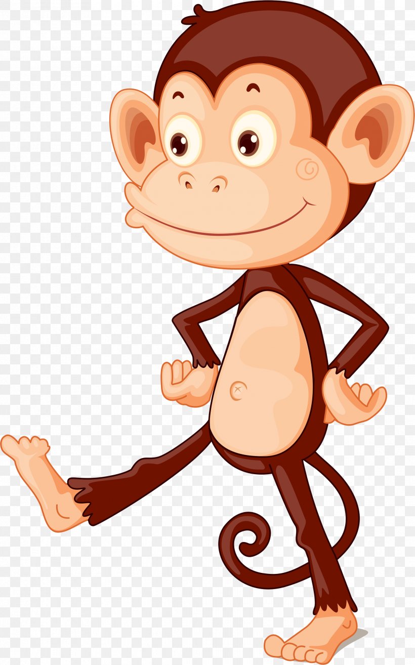 Chimpanzee Monkey Primate Clip Art, PNG, 2336x3746px, Chimpanzee, Cartoon, Drawing, Ear, Finger Download Free