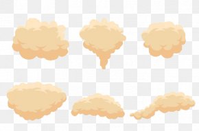 Various Forms On A White Background Cream Dust Cloud Cover - Cloud Cover Forms On A White Background Shape PNG
