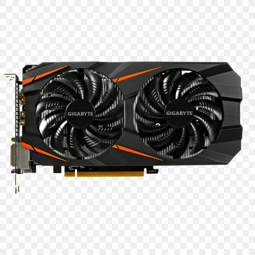 Graphics Cards & Video Adapters NVIDIA GeForce GTX 1050 Ti 英伟达精视GTX Gigabyte Technology GDDR5 SDRAM, PNG, 1000x1000px, Graphics Cards Video Adapters, Cable, Computer Cooling, Displayport, Gddr5 Sdram Download Free