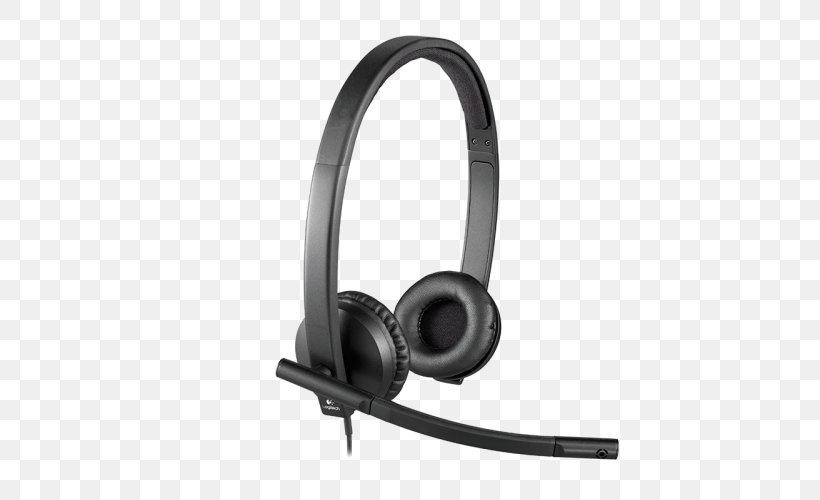Headset Logitech H570e Headphones Stereophonic Sound, PNG, 500x500px, Headset, Audio, Audio Equipment, Computer, Electronic Device Download Free