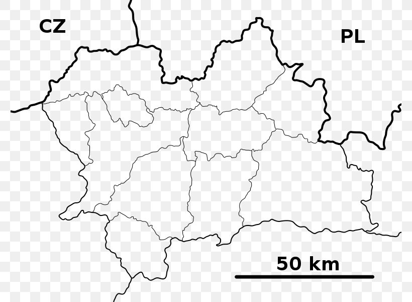 Žilina Rajec Zbyňov Map Trenčín Region, PNG, 778x600px, Rajec, Area, Black And White, Blank Map, Diagram Download Free