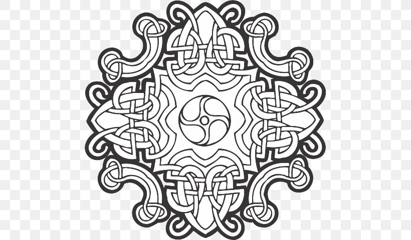 Book Of Kells Celtic Knot Celtic Art Celts Ornament, PNG, 481x480px, Book Of Kells, Area, Art, Black And White, Celtic Art Download Free
