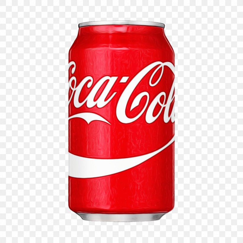 Coca-cola, PNG, 1024x1024px, Watercolor, Aluminum Can, Beverage Can, Carbonated Soft Drinks, Coca Download Free