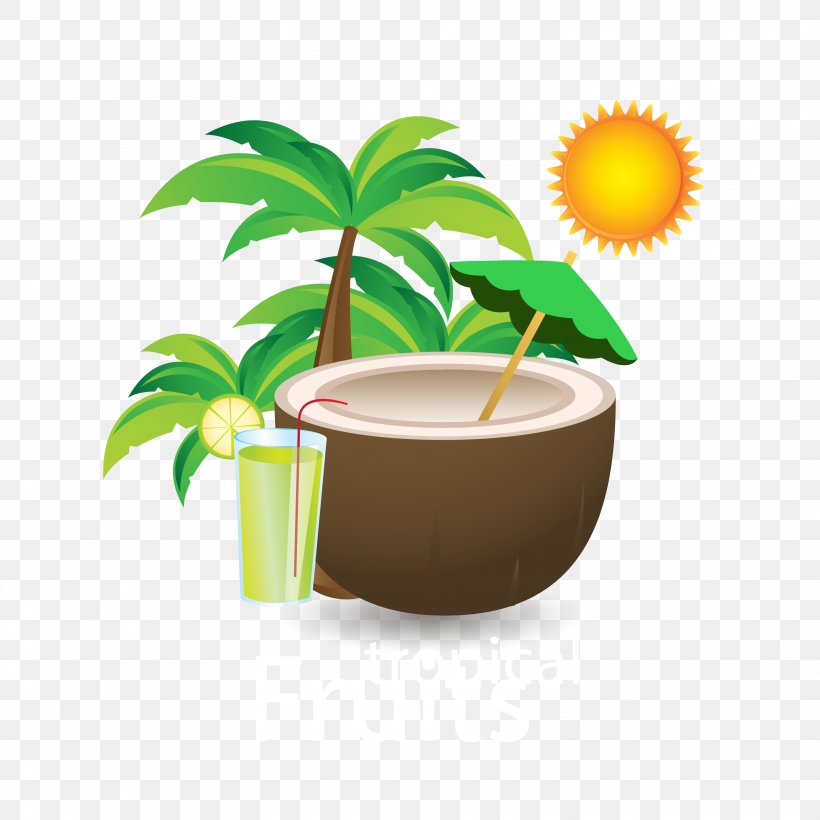 Coconut Download, PNG, 3125x3125px, Juice, Coconut, Coconut Milk, Coconut Water, Coffee Cup Download Free